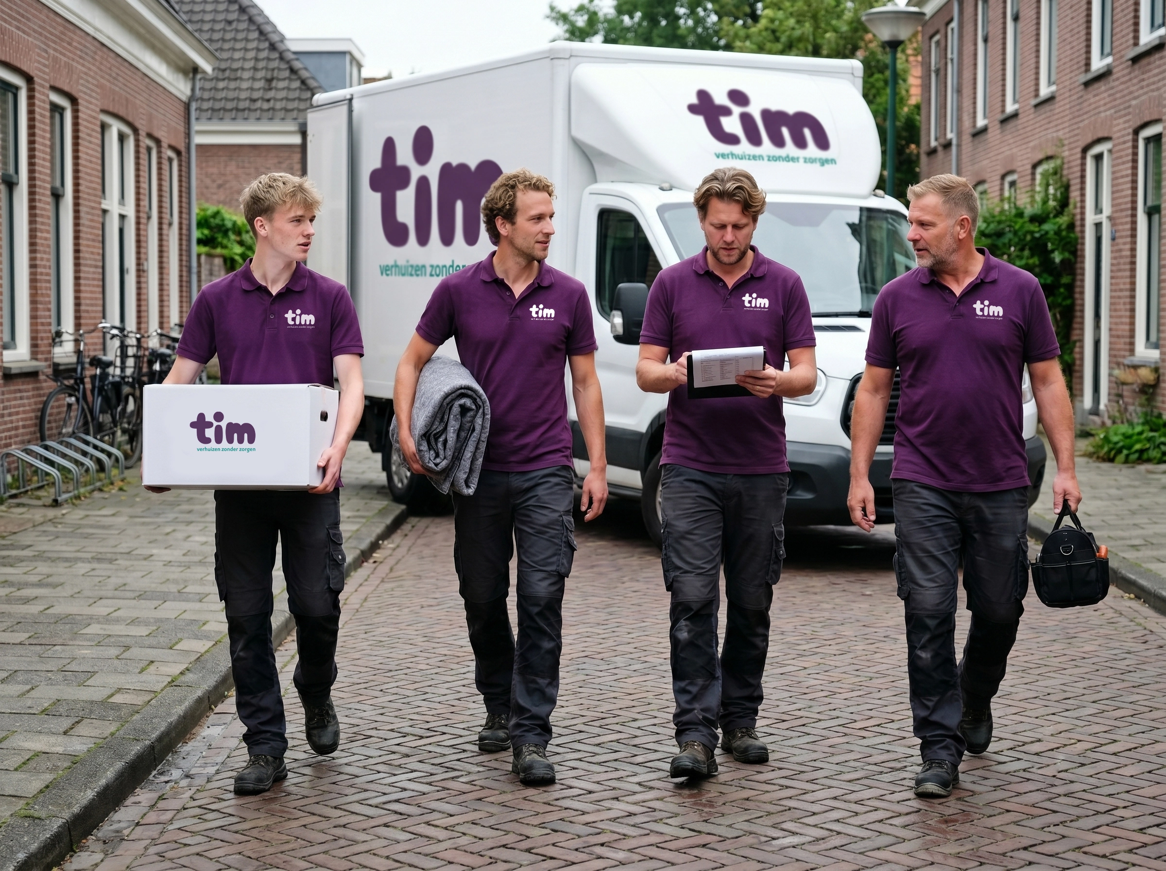 Portret van Tim of teamfoto