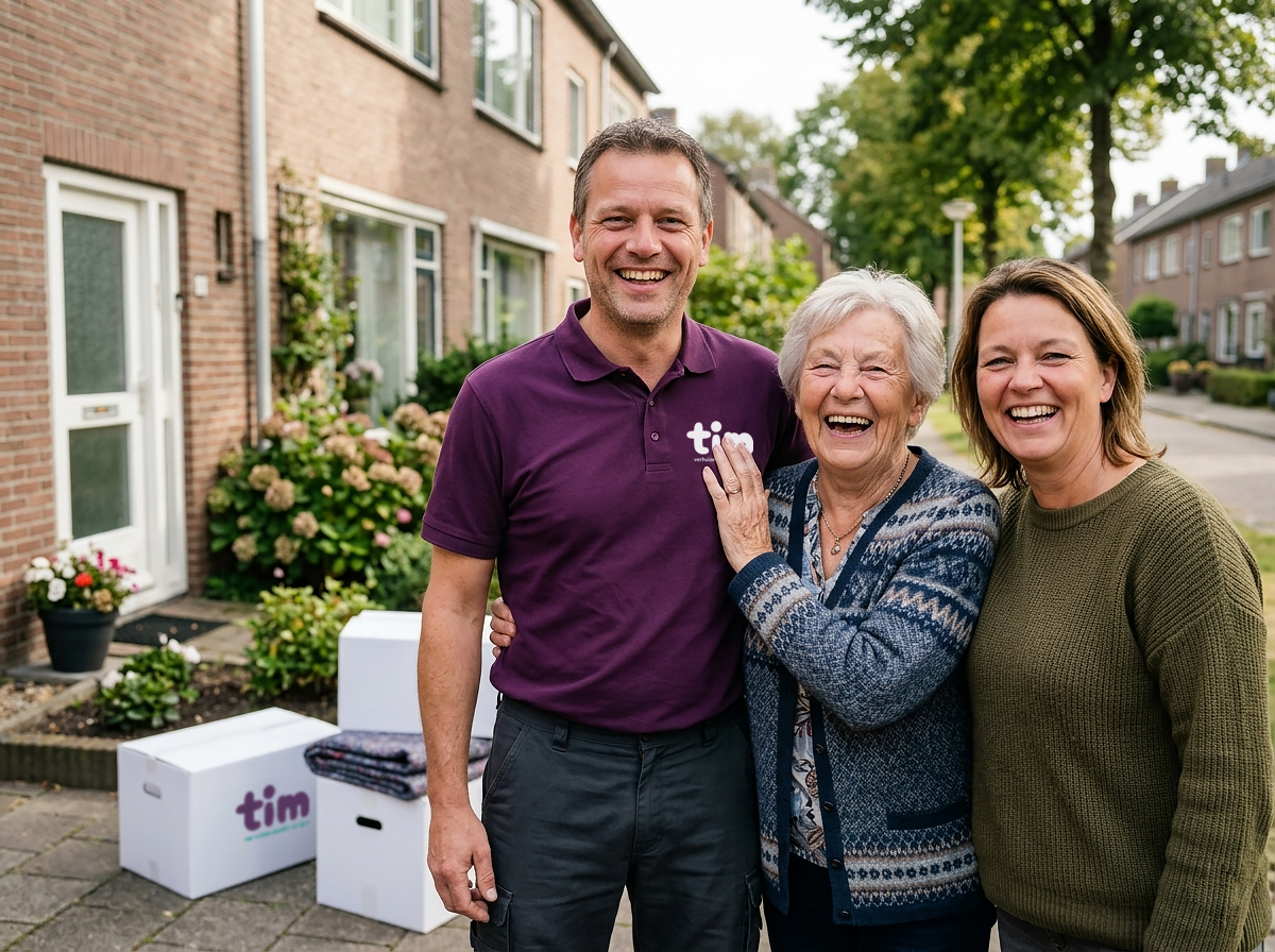 Tim helpt bij een verhuizing als verhuisregisseur